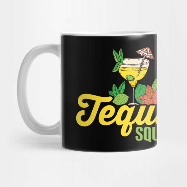 Cute Tequila Squad Margarita Drinking Alcohol Pun by theperfectpresents